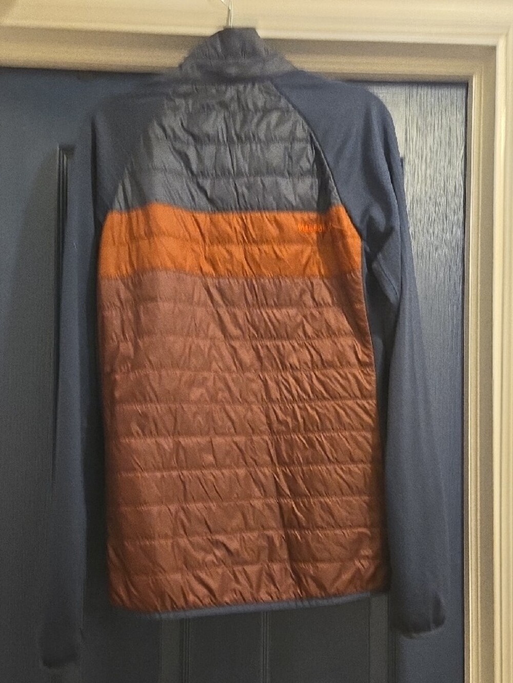 cotopaxi SMALL Navy & Rust Orange Men’s Hybrid Puffer Jacket - Picture 3 of 5